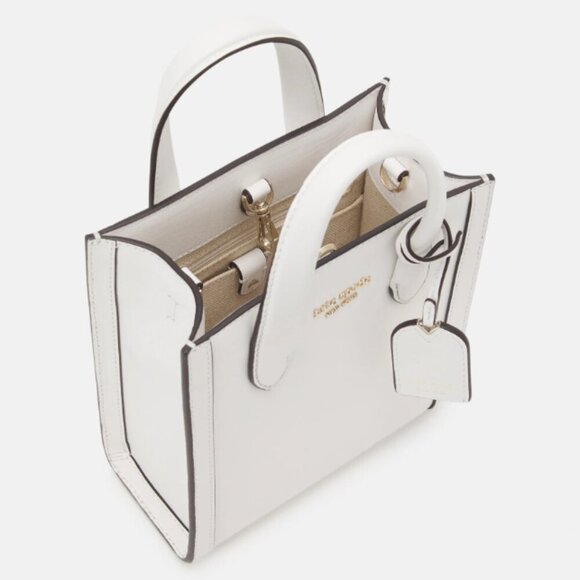 Kate Spade Manhattan Mini Tote Crossbody White Leather Shoulder Bag - Picture 8 of 14